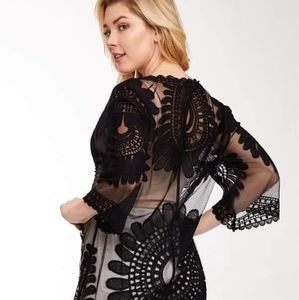 Long lace kimono